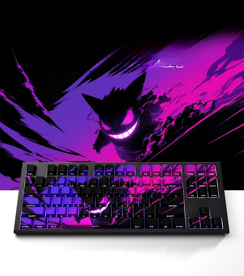 Gengar Side Backlit Cherry Doubleshot Keycaps