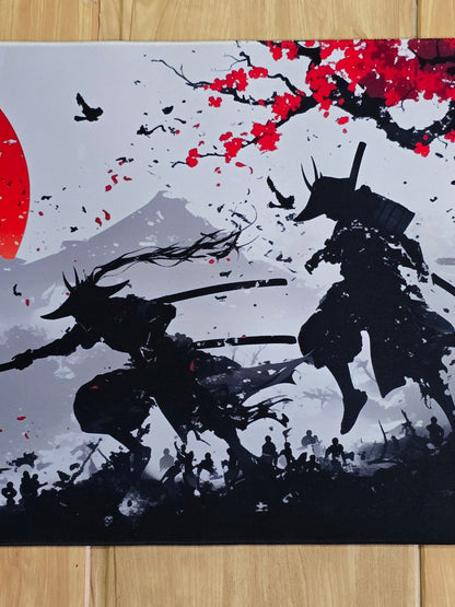 Samurai Fighters Under Red Moon Super Smooth XXL Deskmat