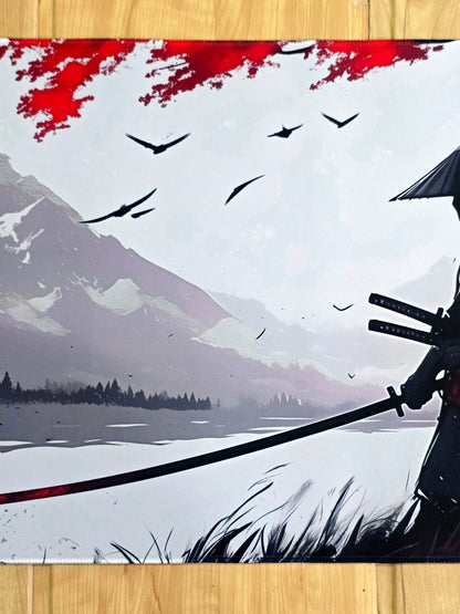 Samurai Warrior With Sword XXL Super Smooth Deskmat