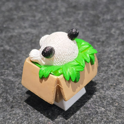 Teddy in Basket Resin Artisan Keycap