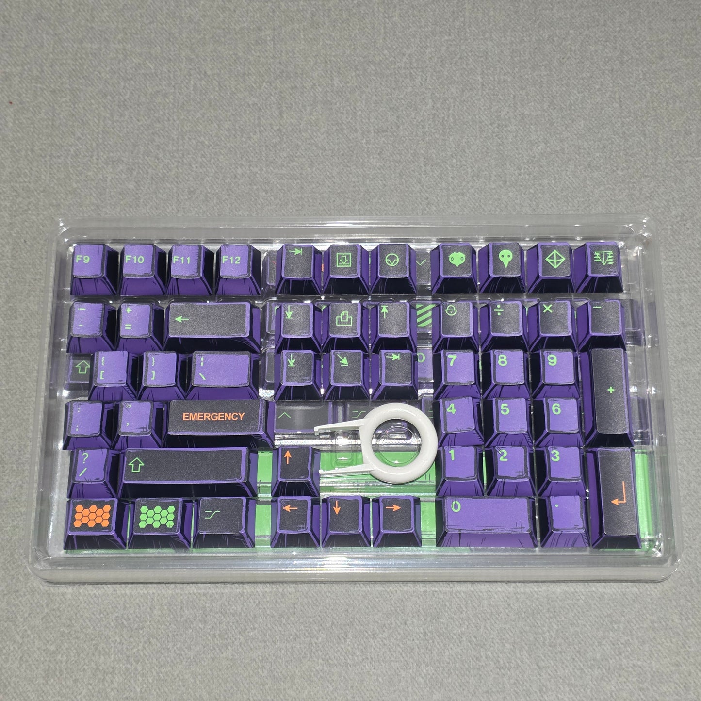 Unit 1  EVA Comic Manga Style Japanese Cherry PBT Extended Keycaps