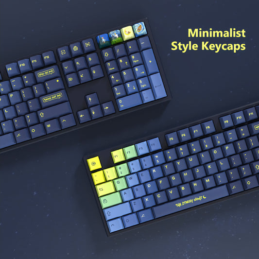 The Starry Night Cherry PBT Keycaps