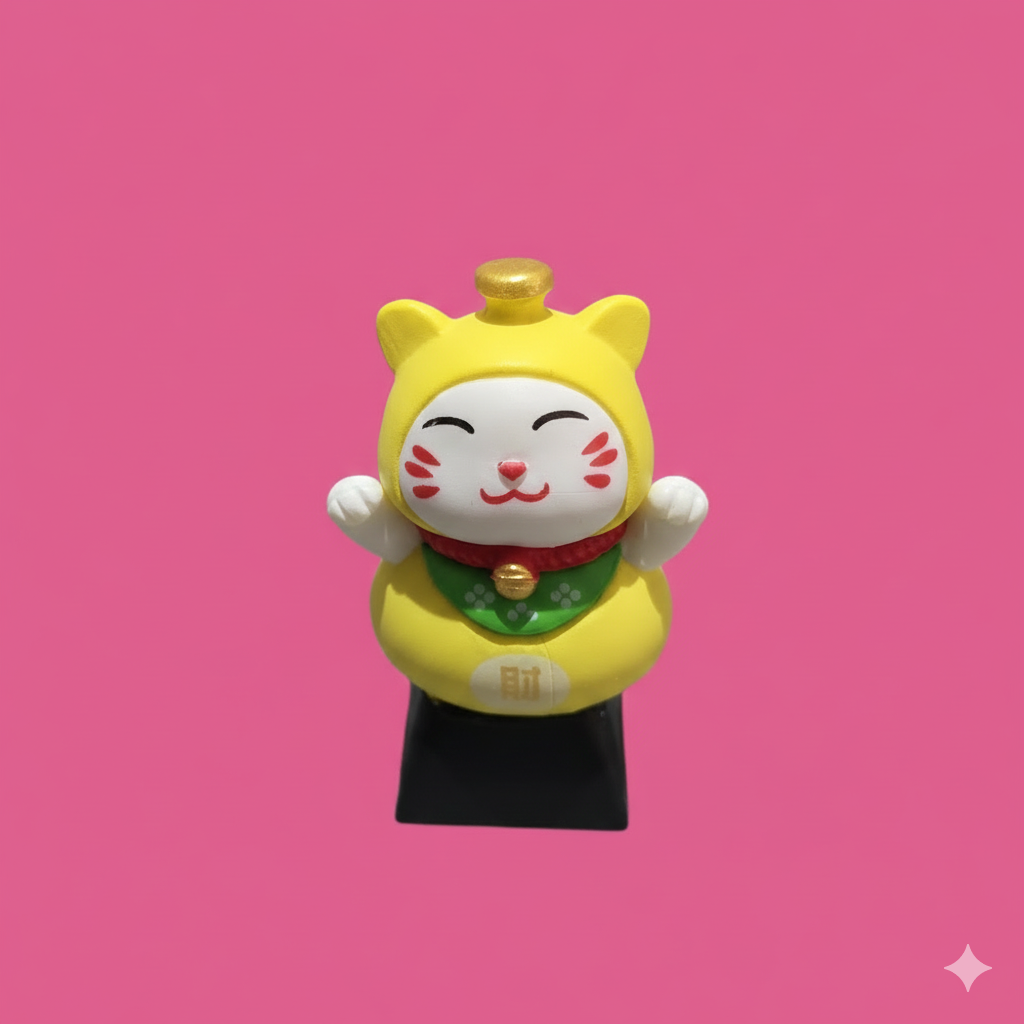 Lucky Cats Artisan Keycaps