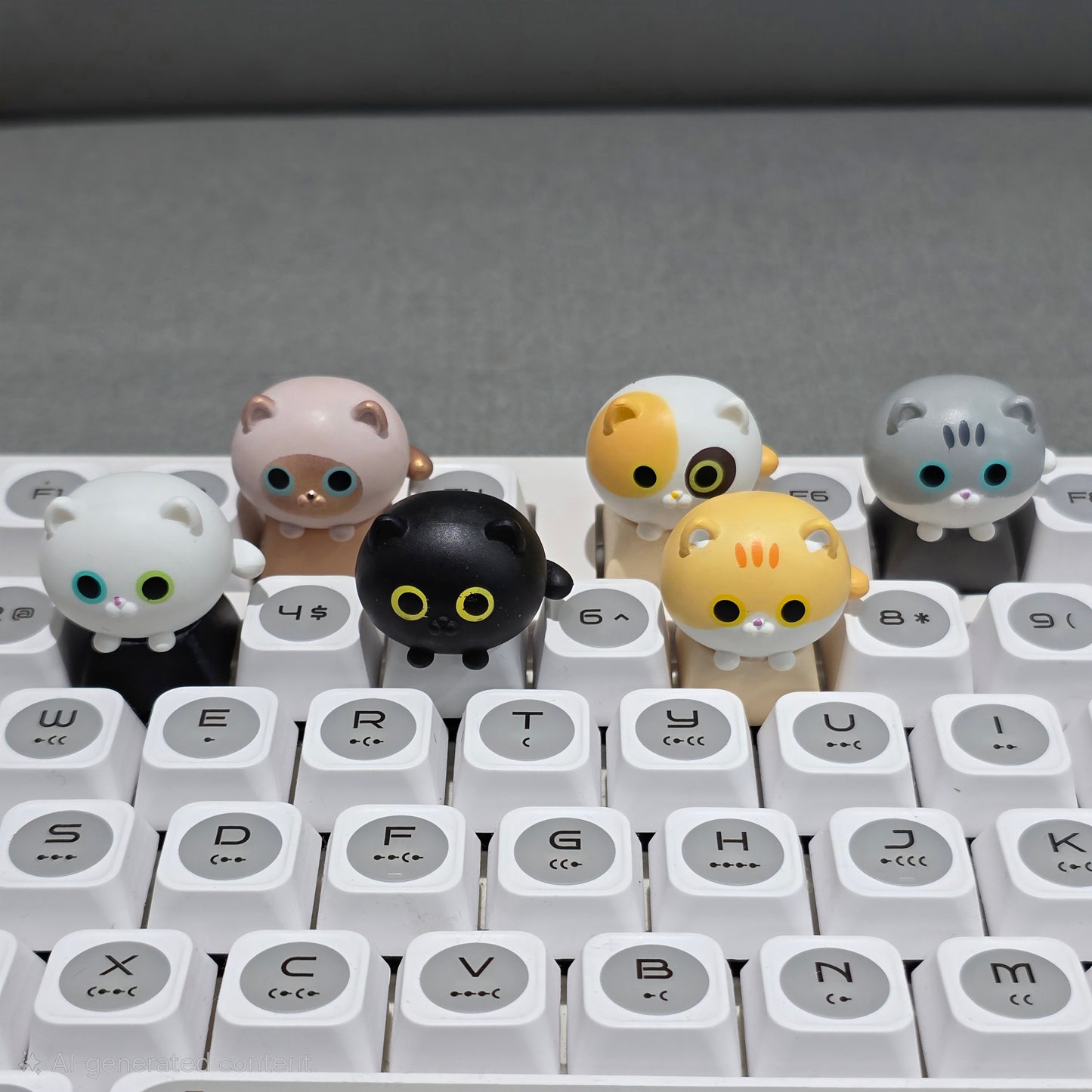 Cute Cats Artisan Keycaps