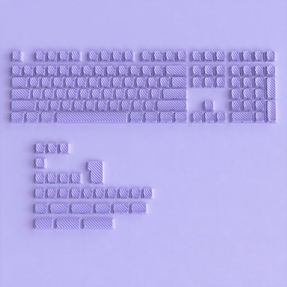 Purple Demon Wave OEM Side Printed Keycaps