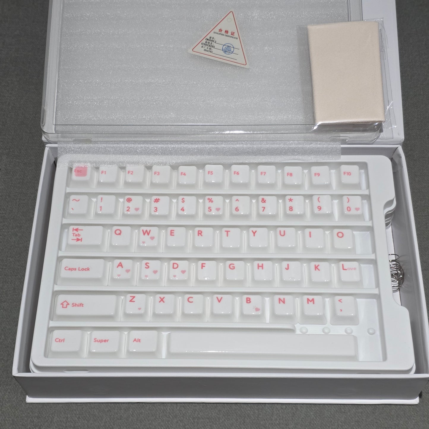 Glaze Full Ceramic Crush Pink Cherry Profile 120-Key Keycap Set