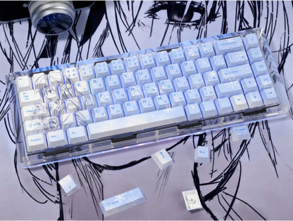Nono Anime Snow Cherry 1.7mm Cherry PBT Mini Keycaps