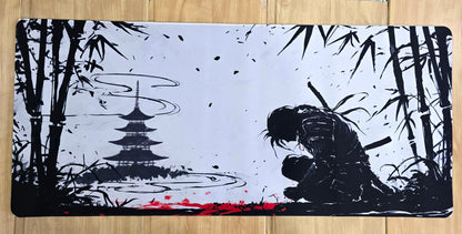 Samurai Warrior Black White Smooth XXL Deskmat