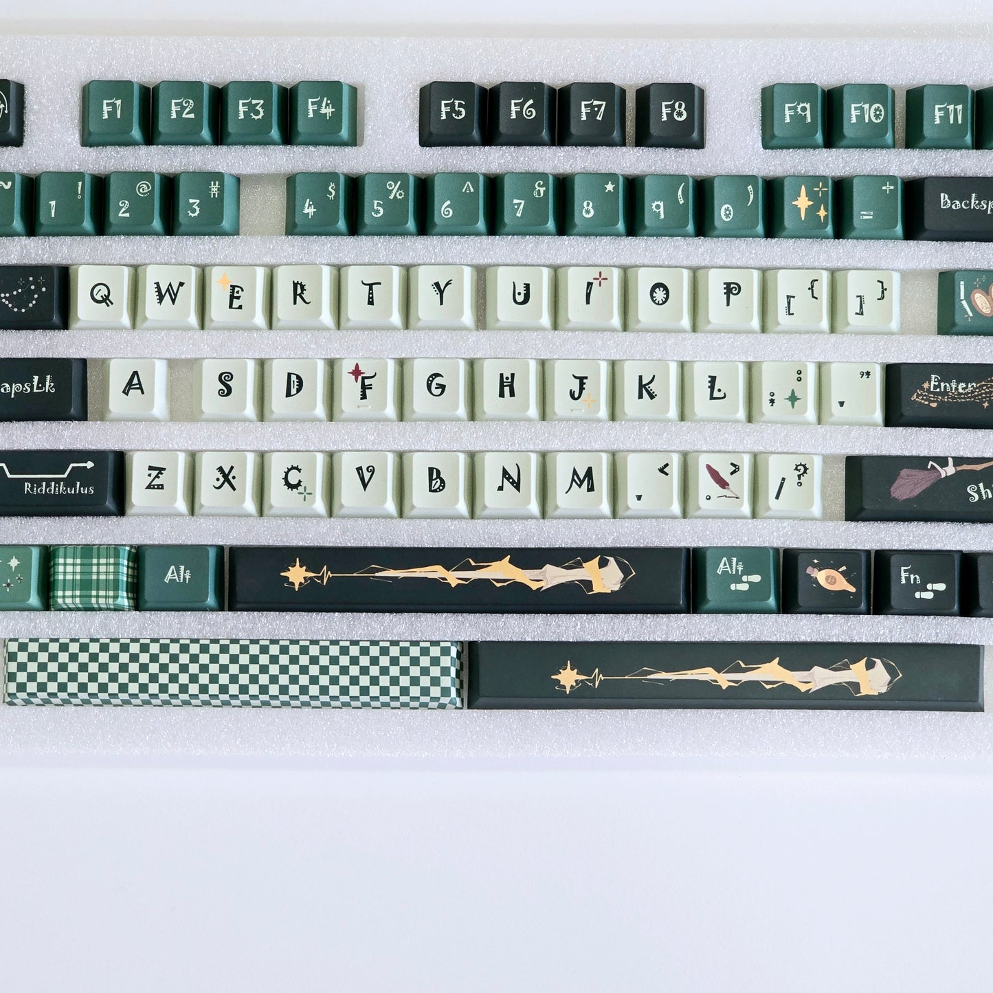 Harry Potter Slytherin Extended Cherry PBT Keycaps