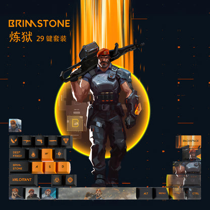 Brimstone Special Edition High Quality Keycaps 33 key