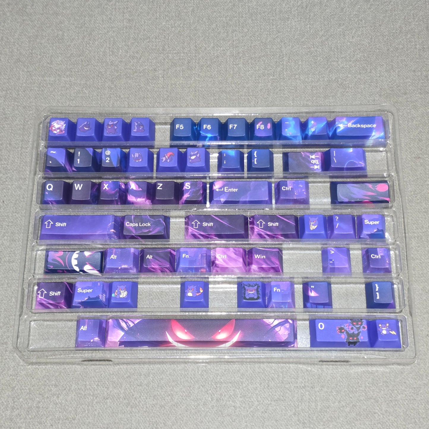 Gengar Dual Tone Extended  PBT PC Cherry Keycaps
