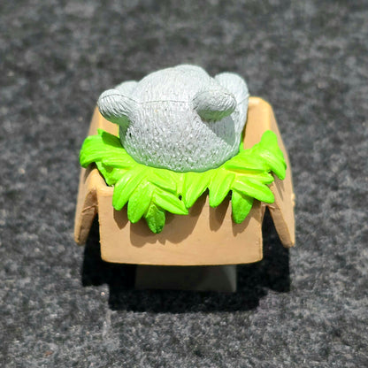 Teddy in Basket Resin Artisan Keycap