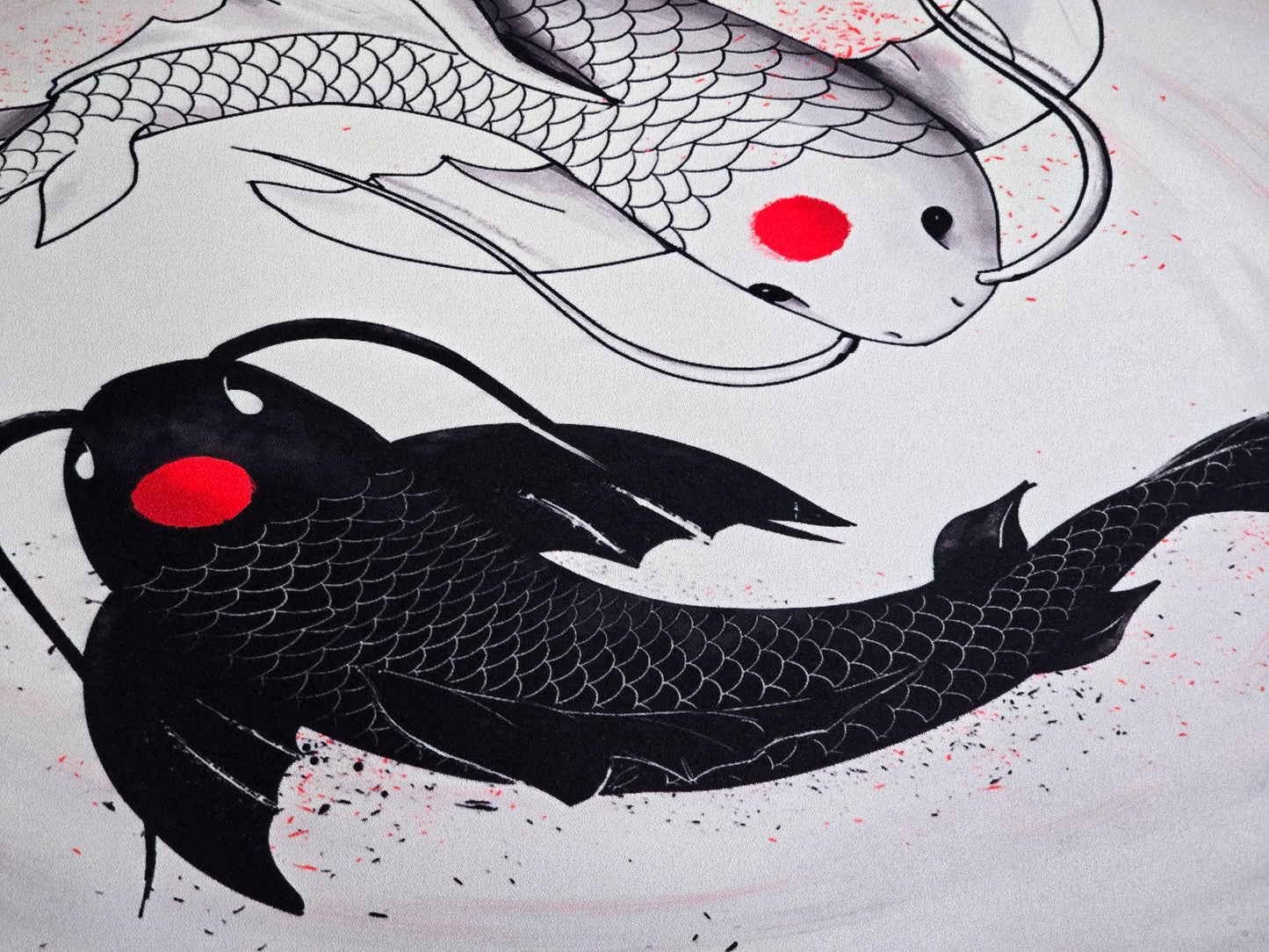 Koi White Black Premium Control Surface XXL Deskmat