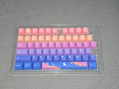 Stars Moon Cherry PBT Keycaps