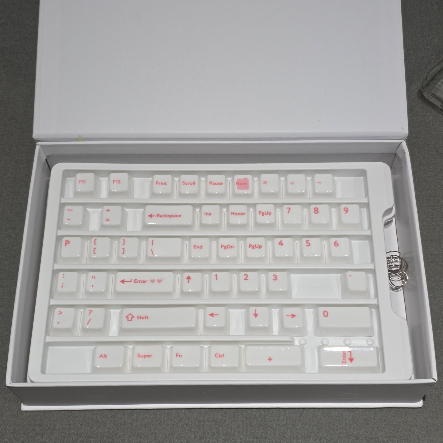Glaze Full Ceramic Crush Pink Cherry Profile 120-Key Keycap Set