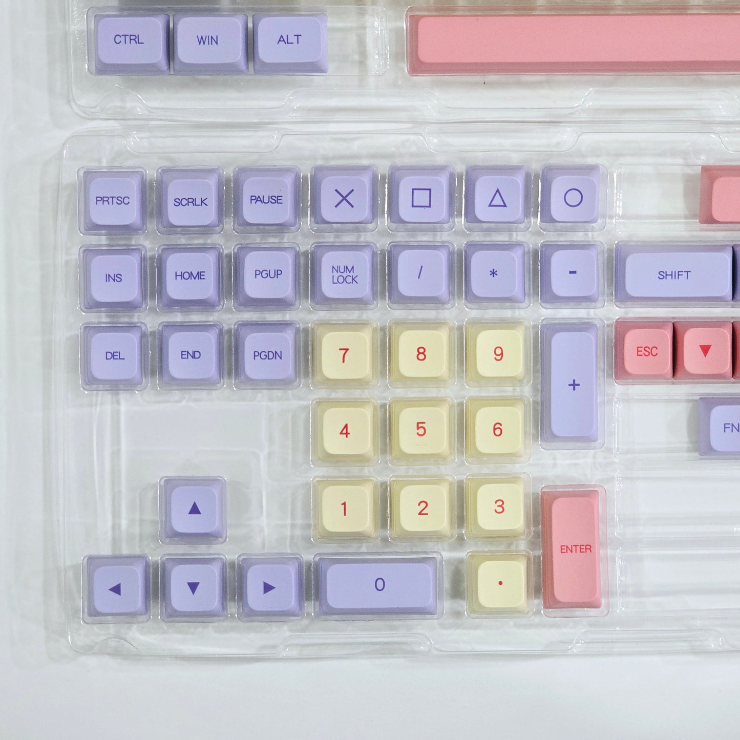 Marshmallow Thick PBT XDA Keycaps