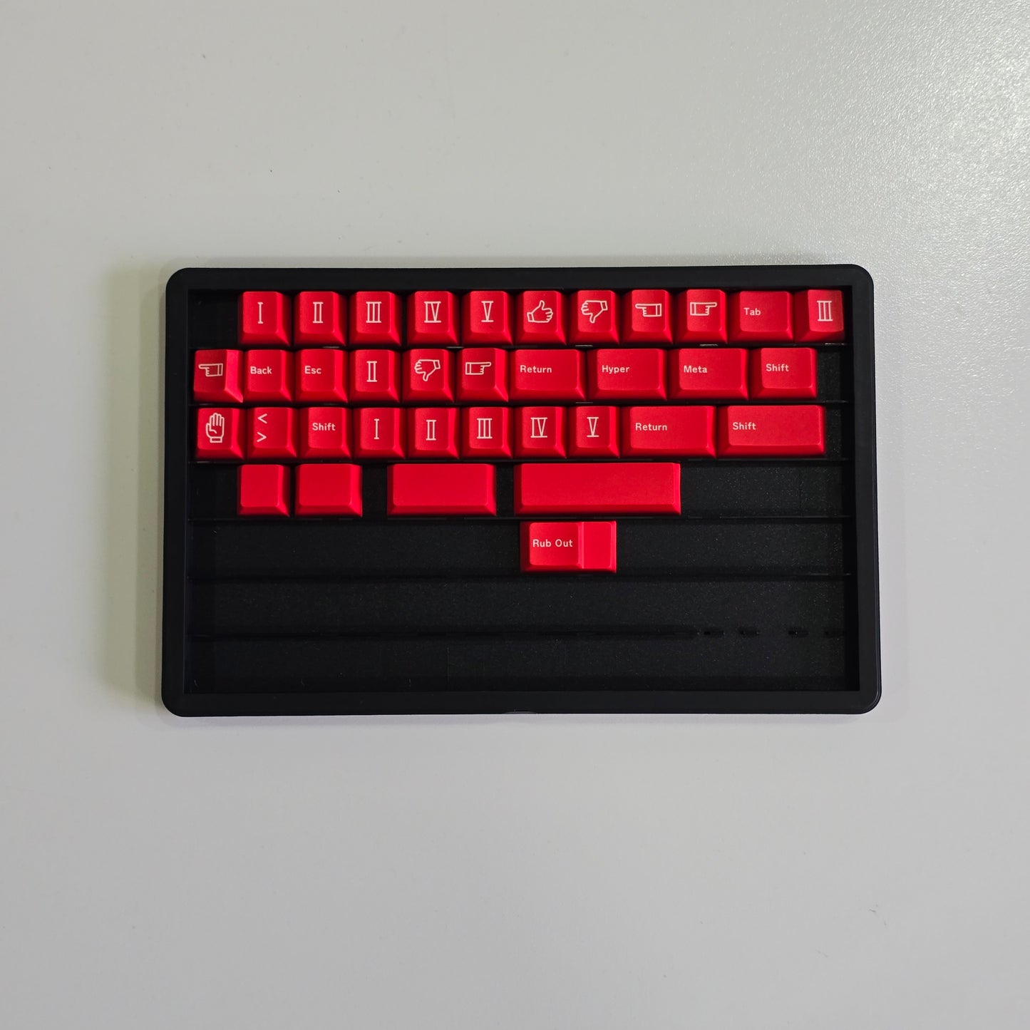 Scarlet Inspired Premium Cherry PBT Keycaps With High Quality Keys Storage Box