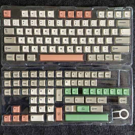 Retro XDA PBT Keycaps BB Version