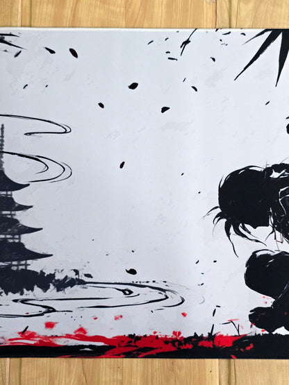 Samurai Warrior Black White Smooth XXL Deskmat