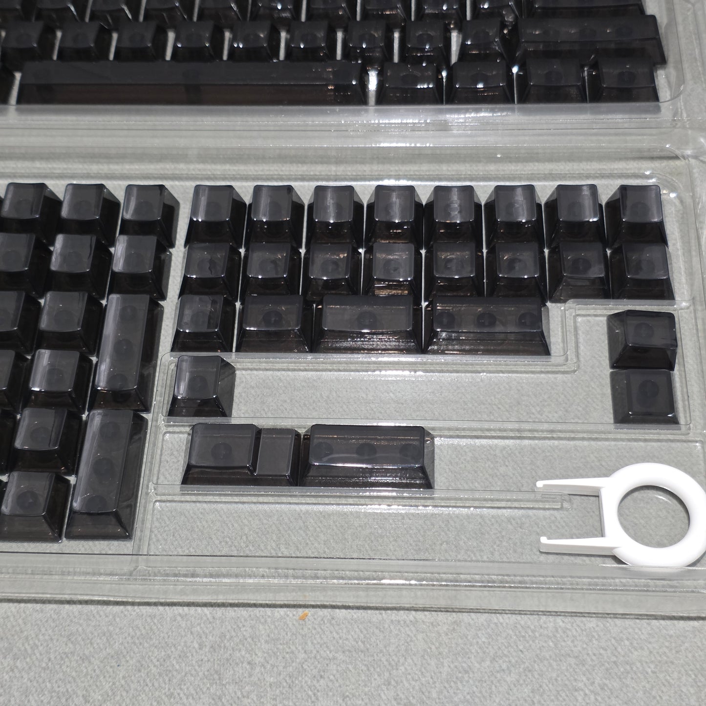 Crystal Blank Transparent Keycaps Full Set