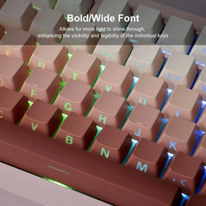 Backlit Copper Blush  Gradient Side Backlit Keycaps XVX Version