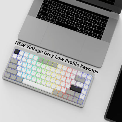 Low Profile Normcore 1990   Shine through Doubleshot PBT Backlit Keycaps