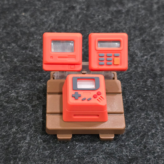 Red K-04 Retro Mini Gamepad 3 in 1 Backlit Artisan Keycap