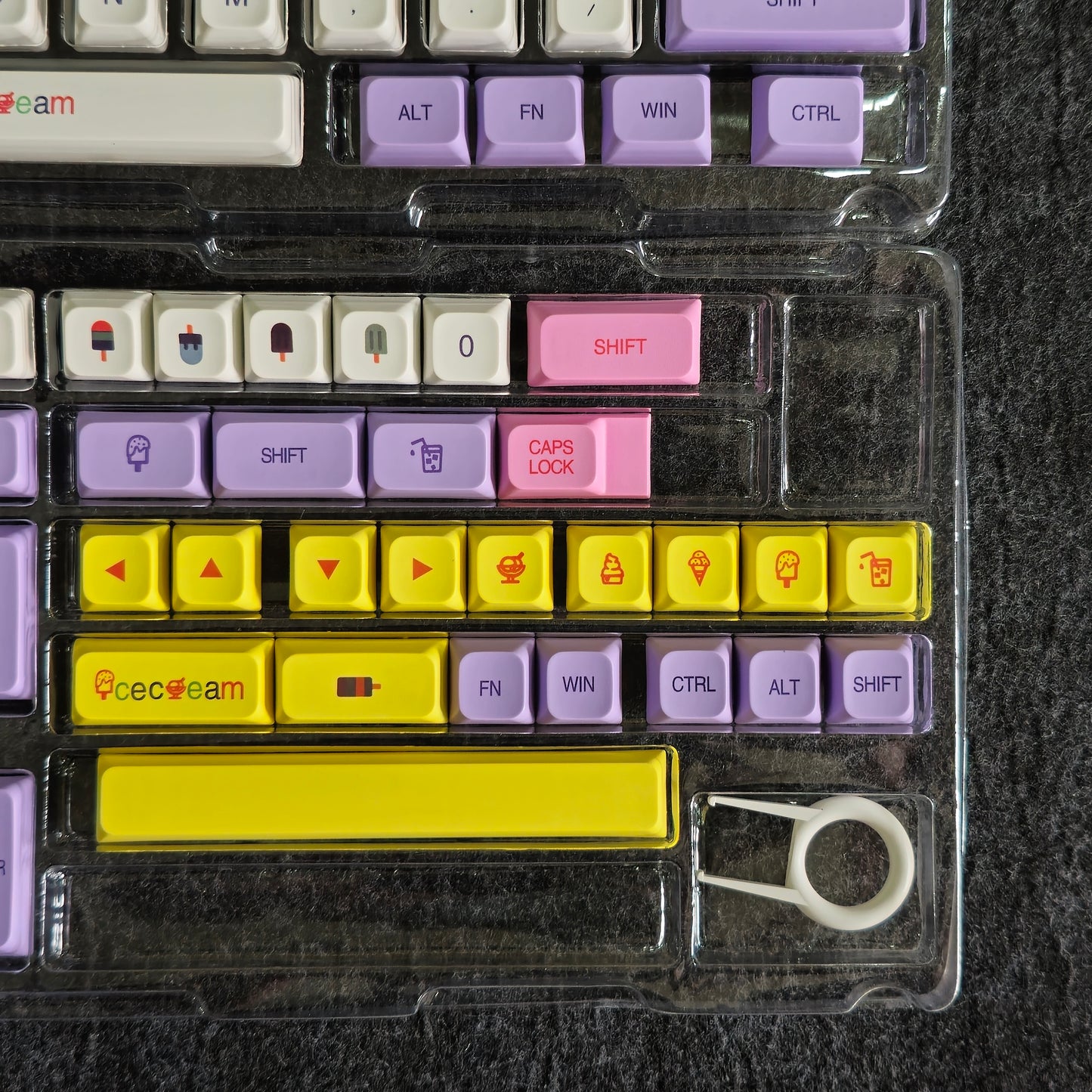 Ice Cream XDA PBT Keycaps BB Version