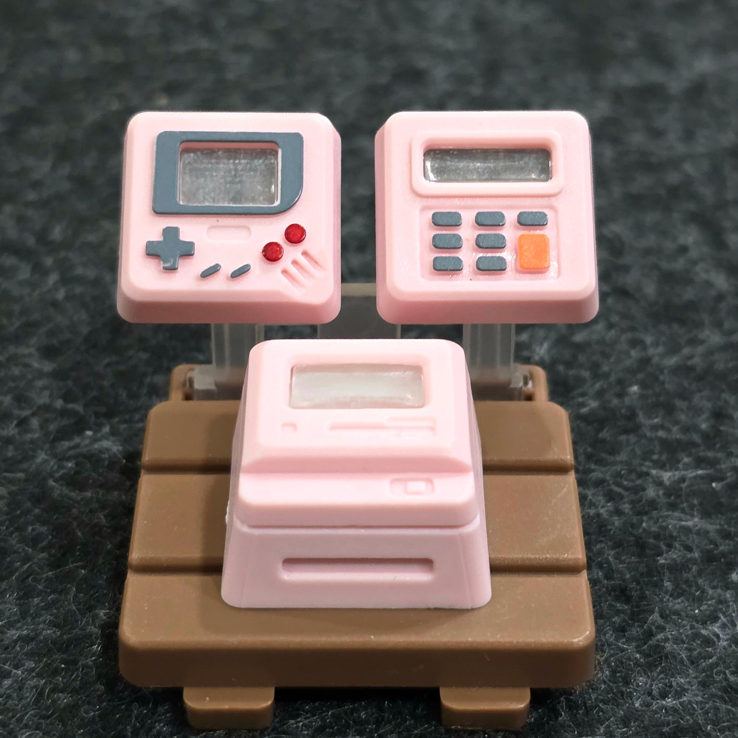 Pink K-04 Retro Mini Gamepad 3 in 1 Backlit Artisan Keycap