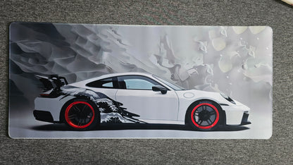 Porsche GT3 RS White Smooth XXL Deskmat