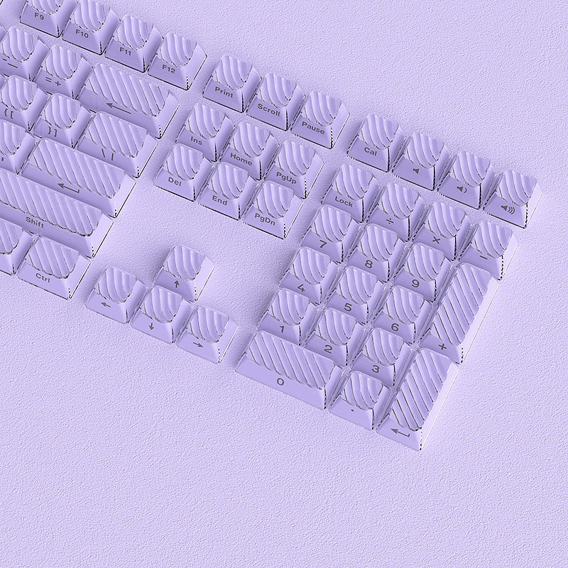 Purple Demon Wave OEM Side Printed Keycaps