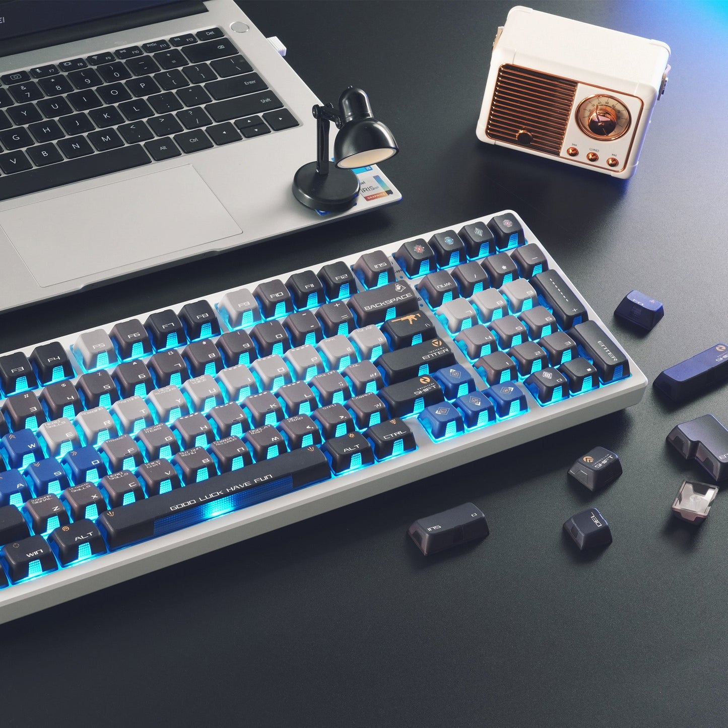 Valorant Light Side Backlit Doubleshot Keycaps