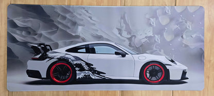 Porsche GT3 RS White Smooth XXL Deskmat
