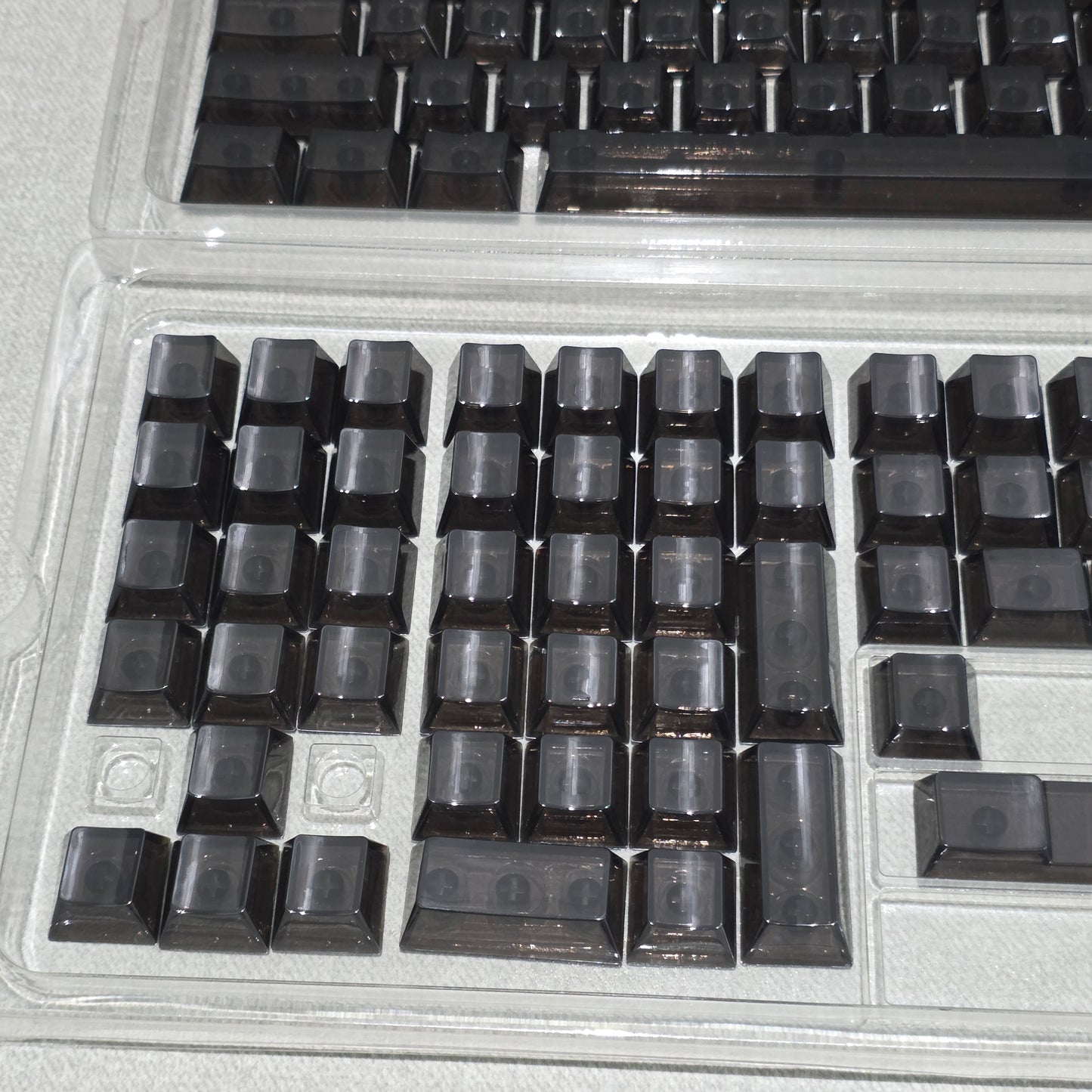 Crystal Blank Transparent Keycaps Full Set