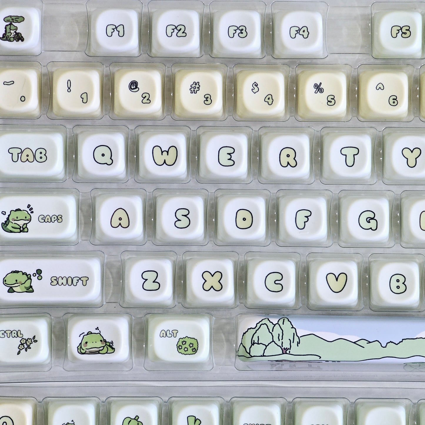 Dinosaurs MOA Profile PBT Keycaps