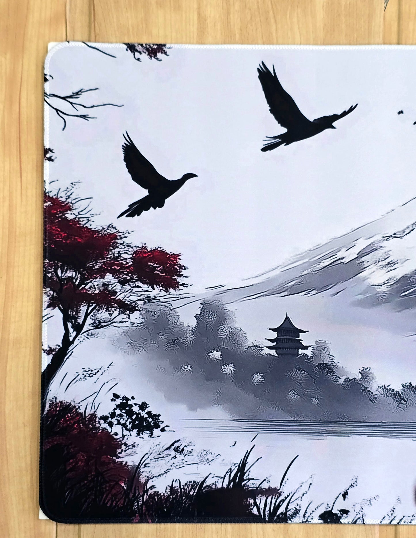 Samurai Warrior In Mountain Super Smooth XXL Deskmat