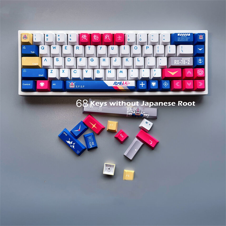 Gundam Theme Cherry PBT Keycaps