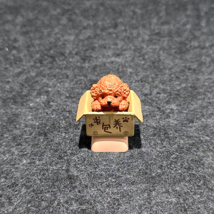 Puppy In Basket Resin Artisan Keycap