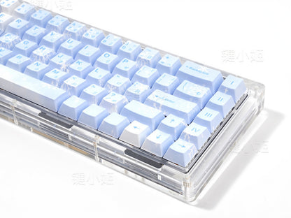 Nono Anime Snow Cherry 1.7mm Cherry PBT Mini Keycaps