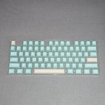 Mint Sand Sparkling Doubleshot Thick Keycaps