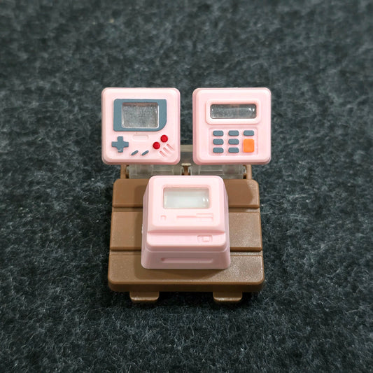 Pink K-04 Retro Mini Gamepad 3 in 1 Backlit Artisan Keycap