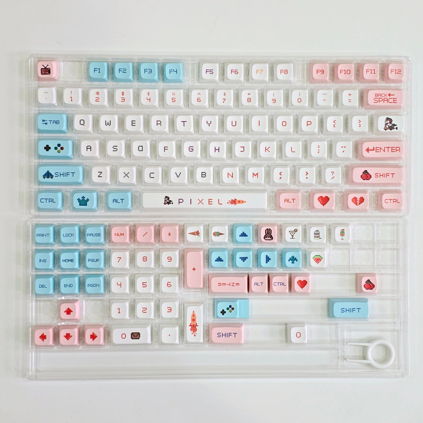 Pixel Wars XDA Thick PBT Keycaps