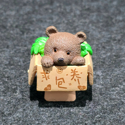 Teddy in Basket Resin Artisan Keycap
