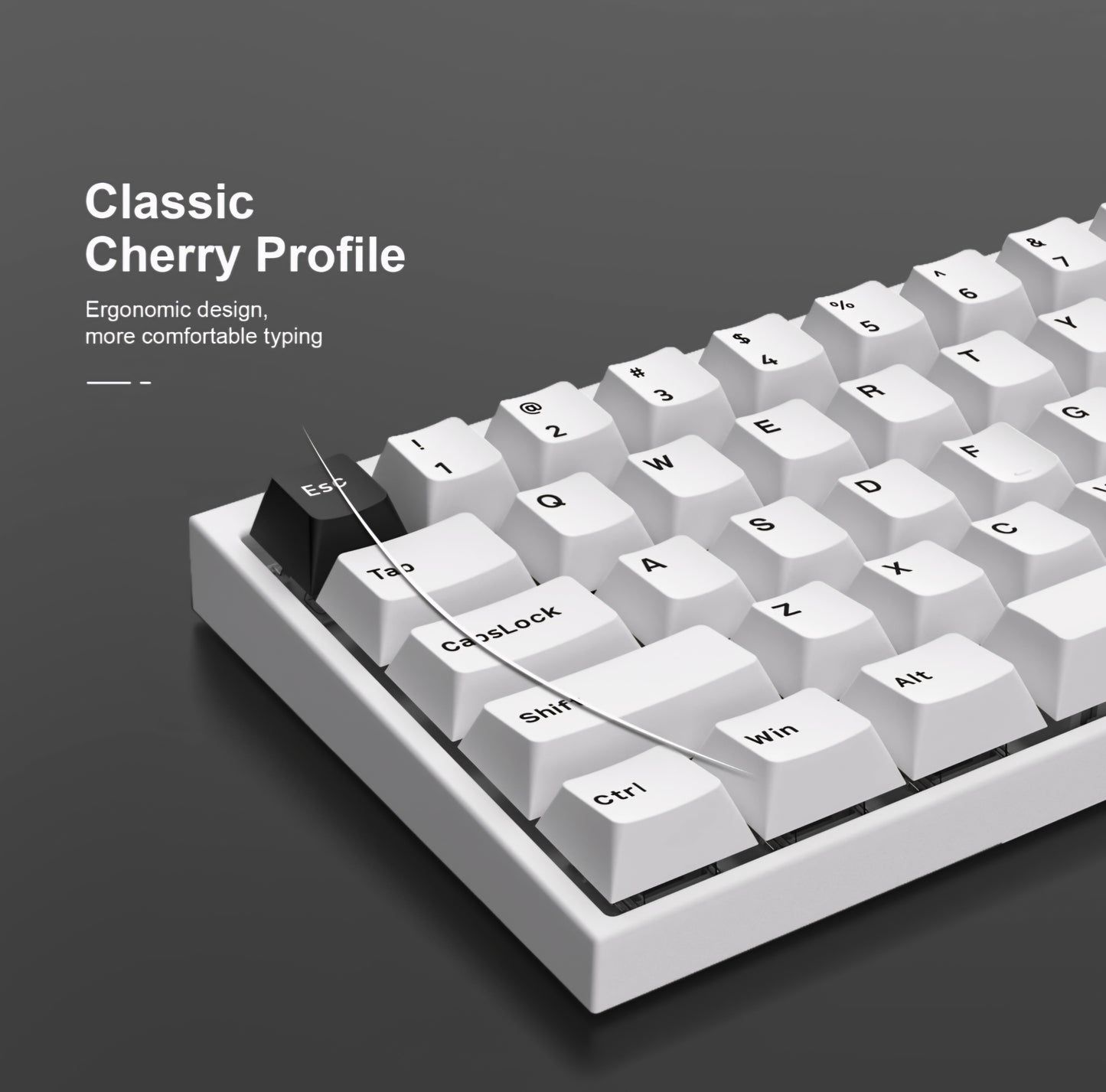 Retro BOW Cherry Doubleshot PBT Keycaps