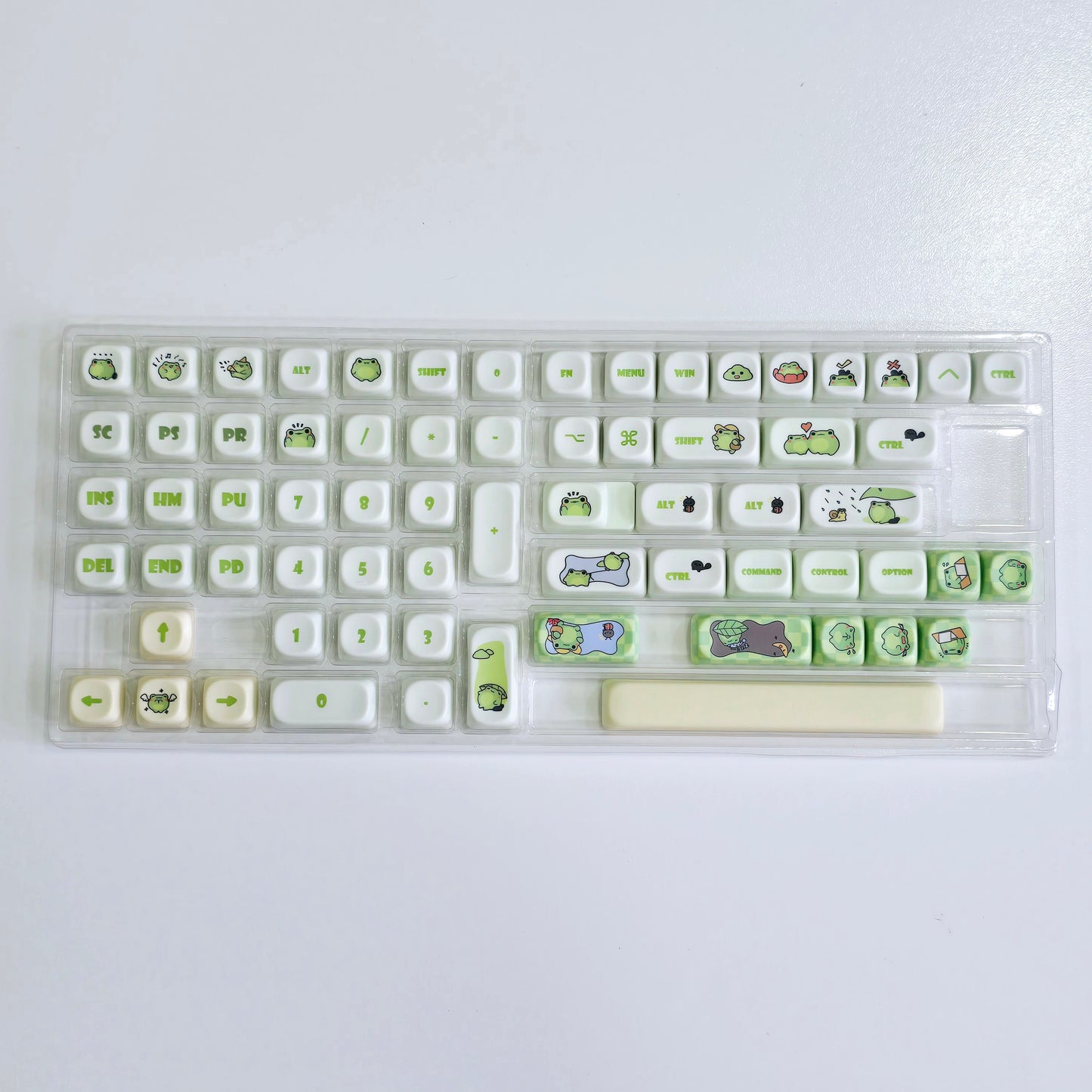 Secret Agent Little Frog MOA PBT Keycaps