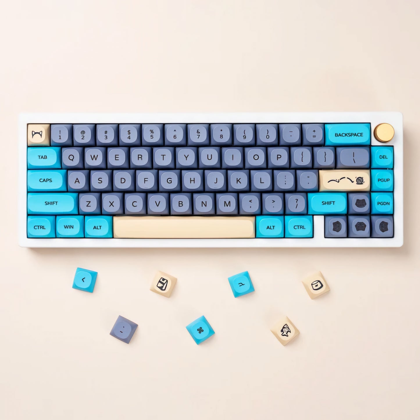 Blue Cat MA PBT Keycaps