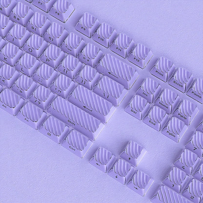 Purple Demon Wave OEM Side Printed Keycaps
