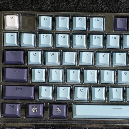 Backlit Oceanic Gale Premium Cherry Doubleshot PBT Keycaps
