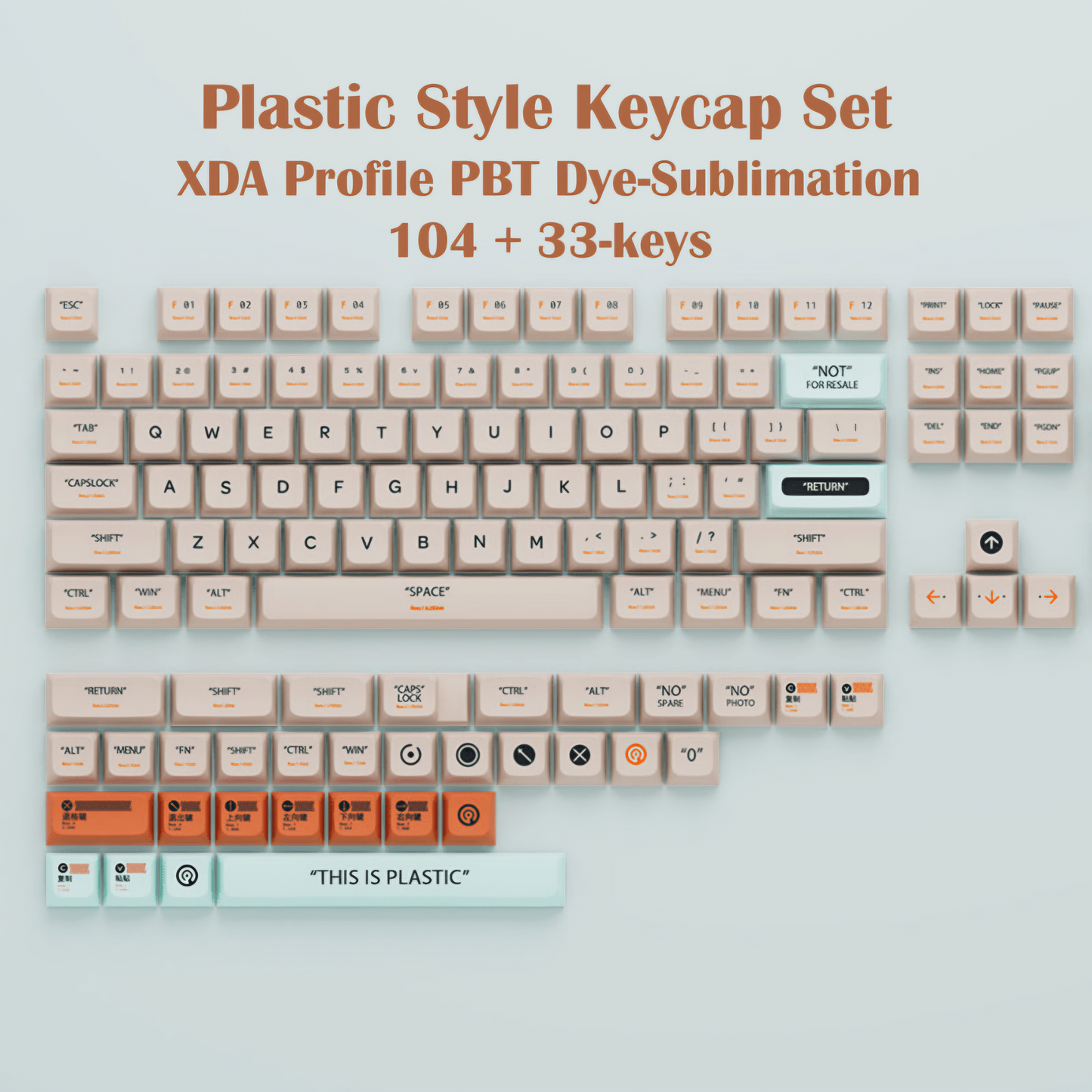 PLASTIC V2 XDA PBT KEYCAPS