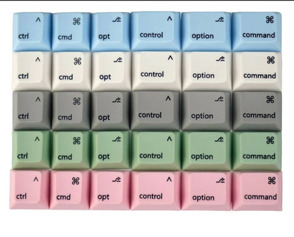 6pc Apple Mac Modifier Keycap Cherry Profile PBT Free Shipping